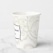 White Lace Wedding Paper Cup Papieren Bekers (Links)