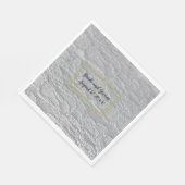 White Lace Wedding Paper Napkins Servet (Hoek)