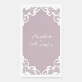 White Lace Wedding Servet