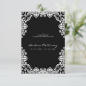 White Lace Wreath Memorial Funeral Loved One (Staand voorkant)