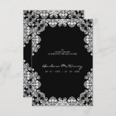 White Lace Wreath Memorial Funeral Loved One (Voorkant / Achterkant)