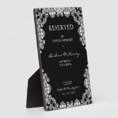 White Lace Wreath Wedding Memories hielden van één Fotoplaat (Zijkant)