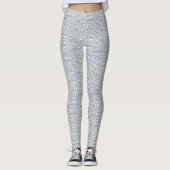White Lace Yoga Gym Exercise Leggings Pants (Voorkant)
