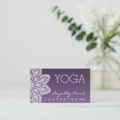 White Lace Yoga Loyalty Card (Staand voorkant)