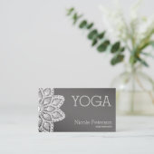 White Lace Yoga Visitekaartje (Staand voorkant)