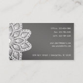 White Lace Yoga Visitekaartje (Achterkant)