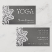 White Lace Yoga Visitekaartje (Voorkant / Achterkant)
