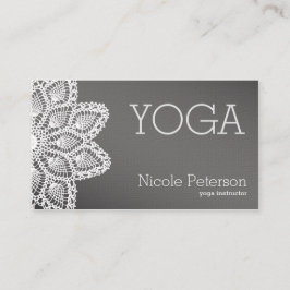 White Lace Yoga Visitekaartje