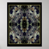 White Lacecap Hydrangea Floral Abstract Poster (Voorkant)
