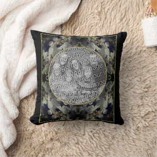 White Lacecap Hydrangea Lijst Uw foto toevoegen Kussen