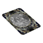 White Lacecap Hydrangea Lijst Uw foto toevoegen Magneet (Rechterzijde)