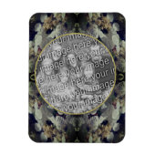 White Lacecap Hydrangea Lijst Uw foto toevoegen Magneet (Verticaal)