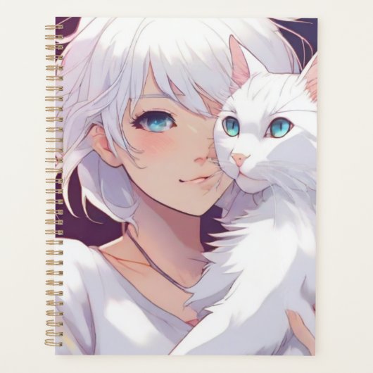 White Lady Cat Planner (Voorkant)