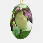 White Lady Slipper Flower Ornament (Links)