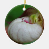 White Lady Slipper Flower Ornament (Voorkant)