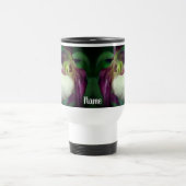 White Lady Slipper Flower, speciaal gepersonalisee Reisbeker (Center)