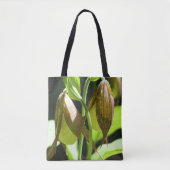 White Lady Slipper Orchid Flower Pair Tote Bag (Voorkant)