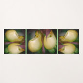 White Lady Slipper Orchid Flower Pair Yogamat (Voorkant (horizontaal))