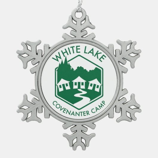 White Lake Snowflake Ornament (Voorkant)