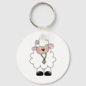 White Lamb Sleutelhanger (Voorkant)