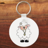 White Lamb Sleutelhanger (Voorkant)