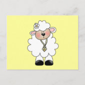 White Lamb Tshirts en Gifts Briefkaart (Voorkant)