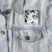 White Lantern Corps Vierkante Button 5,1 Cm (In situ)