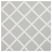 White Lattice on Ash Grey Stof (Swatch)
