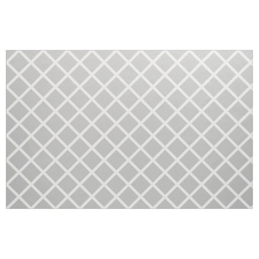 White Lattice on Ash Grey Stof (Fat Quarter)