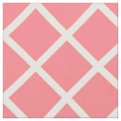 White Lattice on Coral Pink Stof (Close Up)