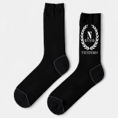 White Laurel Wreath Socks Sokken (Links)