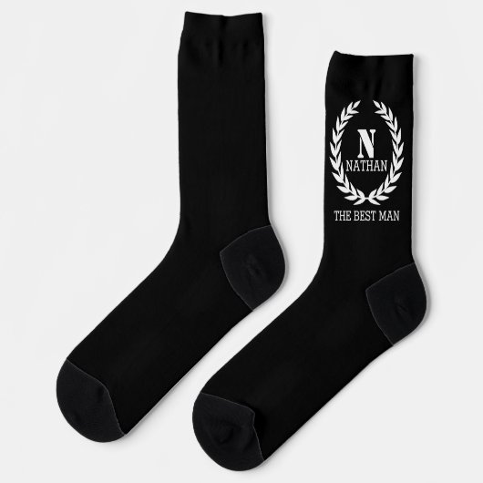 White Laurel Wreath Socks Sokken (Links)