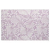 White & Lavender Floral Baroque Pattern Stof (Fat Quarter)