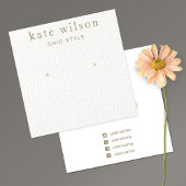 White Leather (afbeelding) Stud die Kaart voor bee