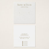 White Leather (afbeelding) Stud die Kaart voor bee (Voorkant /achterkant)