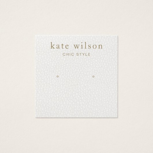 White Leather (afbeelding) Stud die Kaart voor bee (Voorkant)