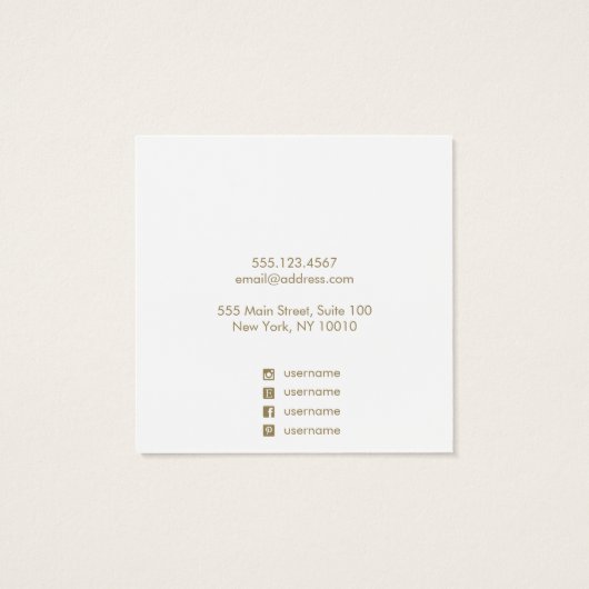 White Leather (afbeelding) Stud die Kaart voor bee (Achterkant)