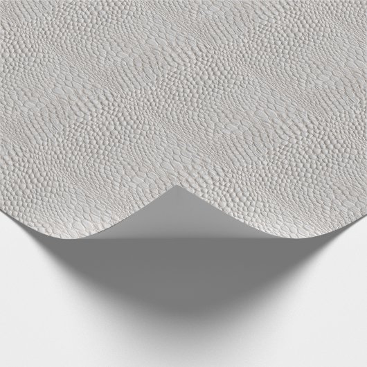 White leather  texture cadeaupapier (Hoek)