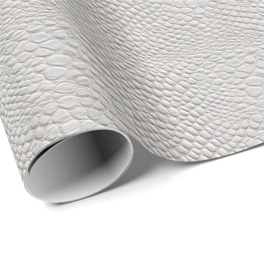 White leather  texture cadeaupapier (Rol Hoek)