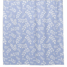 White Leaves on a Light Steel Blue background
