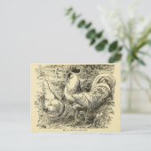 White Leghorn Briefkaart (Staand voorkant)