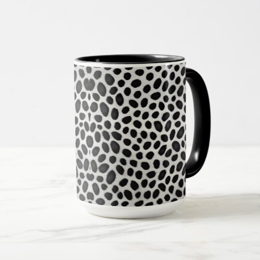 White Leopard Elegant Modern Luxe Collectie Mok (Voorkant rechts)