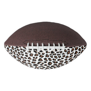 White leopard Print American Football
