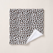 White leopard Print Bad Handdoek (Wasdoekje)