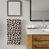 White leopard Print Bad Handdoek