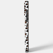 White leopard Print Case-Mate iPhone Case (Achterkant / Links)