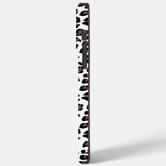 White leopard Print Case-Mate iPhone Case (Achterkant / Links)