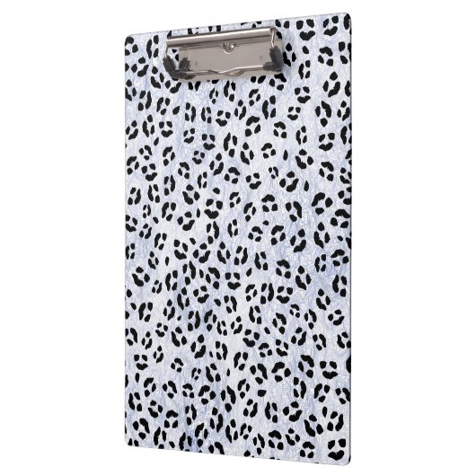 White leopard Print Klembord (Links)