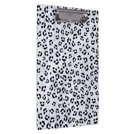 White leopard Print Klembord (Rechts)