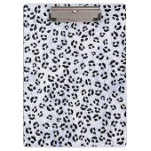 White leopard Print Klembord (Voorkant)